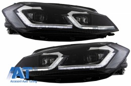 Faruri LED compatibil cu VW Golf 7.5 VII Facelift (2017-up) cu Semnal Dinamic-image-6049223