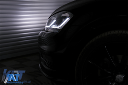 Faruri LED compatibil cu VW Golf 7.5 VII Facelift (2017-up) cu Semnal Dinamic-image-6090460