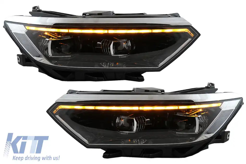 Faruri LED compatibil cu VW Passat B8 3G Facelift (2016-2019) 2020 Look cu Semnal Dinamic