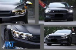 Faruri LED compatibil cu VW Passat B8 3G Facelift (2016-2019) 2020 Look cu Semnal Dinamic-image-6069524