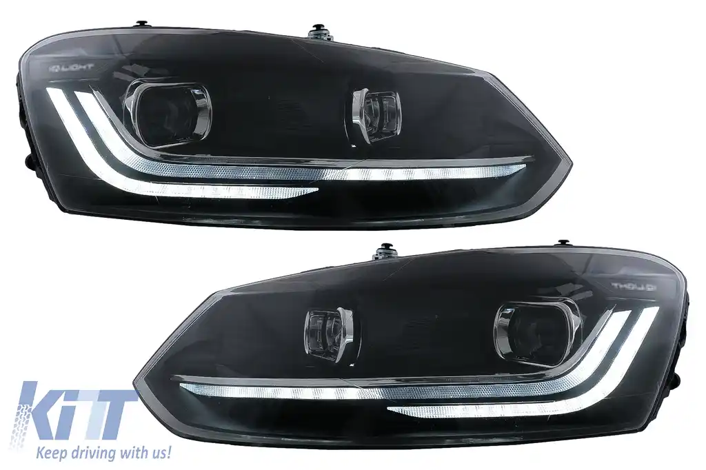 Faruri LED compatibil cu VW Polo 6R 6C (2010-2017) Semnalizare Dinamica