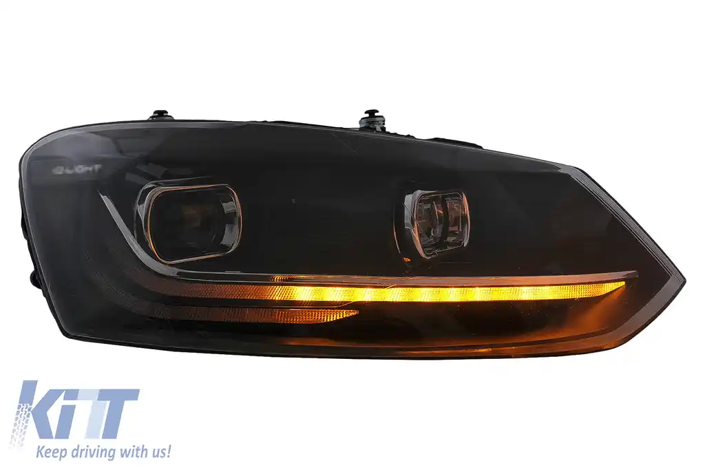Faruri LED compatibil cu VW Polo 6R 6C (2010-2017) Semnalizare Dinamica-image-6032314