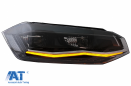 Faruri LED compatibil cu VW Polo AW MK6 (2018-2020) Semnal Dinamic Secvential-image-6082619