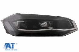 Faruri LED compatibil cu VW Polo AW MK6 (2018-2020) Semnal Dinamic Secvential-image-6082629