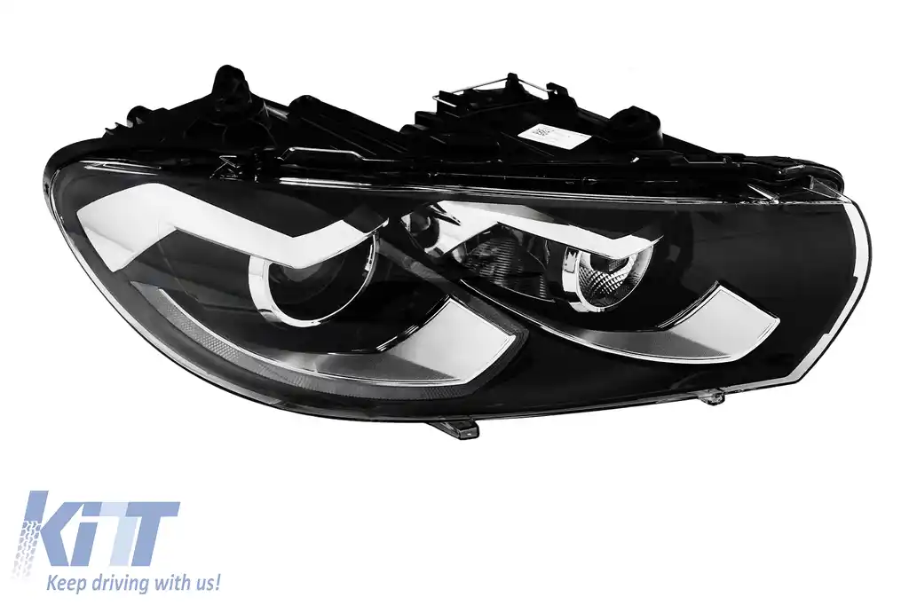 Faruri LED compatibil cu VW Scirocco III 137 (2008-04.2014) Negru Semnal Dinamic-image-6211462