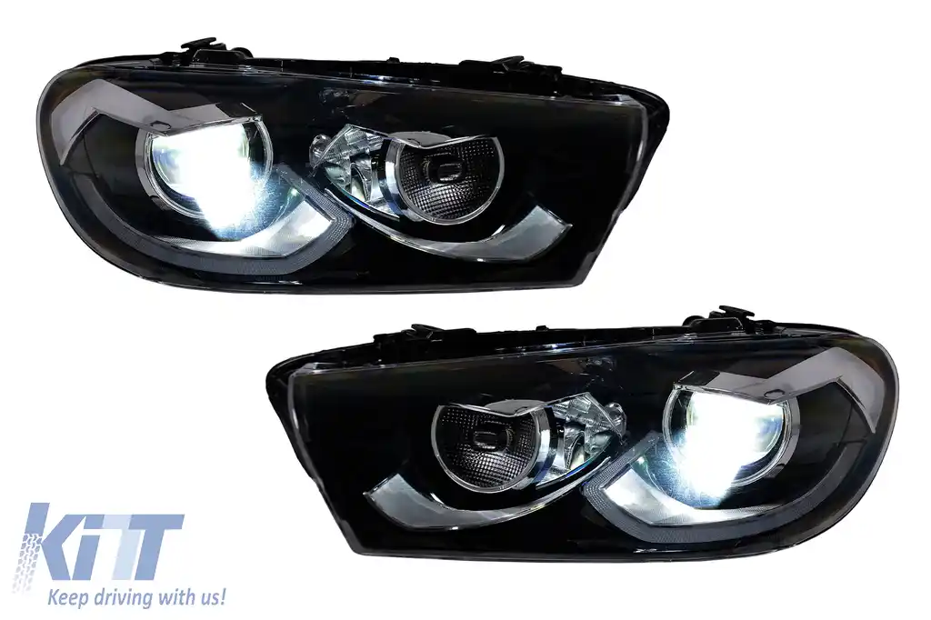 Faruri LED compatibil cu VW Scirocco III 137 (2008-04.2014) Negru Semnal Dinamic-image-6211465