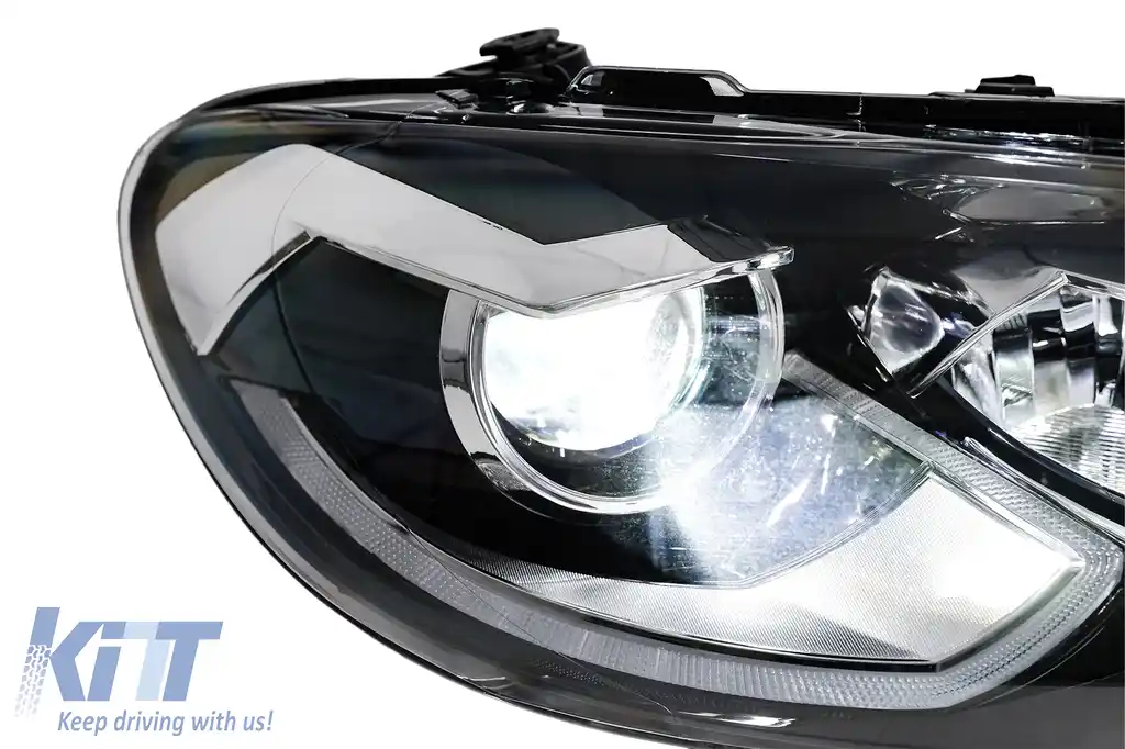 Faruri LED compatibil cu VW Scirocco III 137 (2008-04.2014) Negru Semnal Dinamic-image-6211466