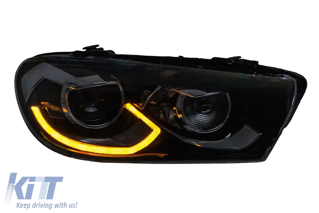 Faruri LED compatibil cu VW Scirocco III 137 (2008-04.2014) Negru Semnal Dinamic-image-6211468