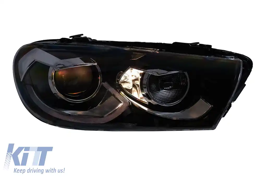 Faruri LED compatibil cu VW Scirocco III 137 (2008-04.2014) Negru Semnal Dinamic-image-6211471