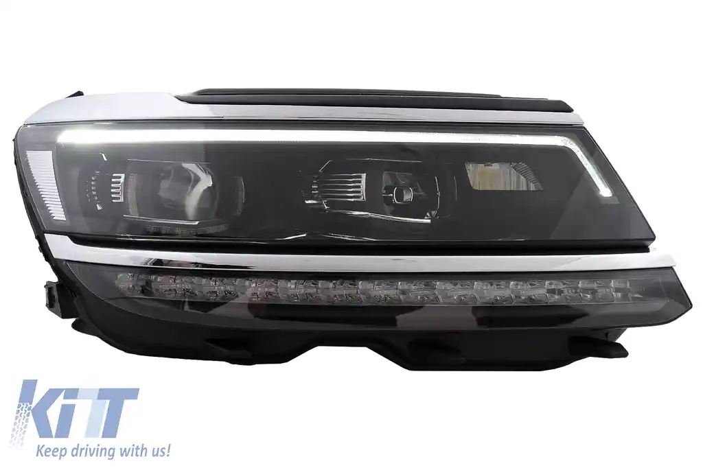 Faruri LED compatibil cu VW Tiguan II Mk2 (2016-2019) R-Line Matrix Design Semnal Dinamic-image-6040230