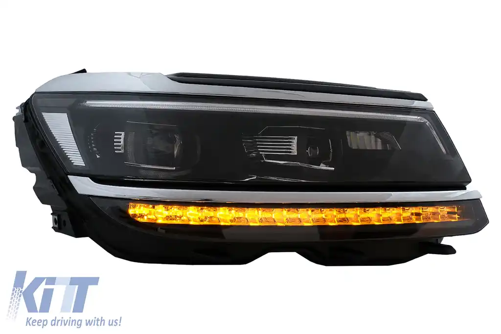 Faruri LED compatibil cu VW Tiguan II Mk2 (2016-2019) R-Line Matrix Design Semnal Dinamic-image-6040233