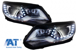 Faruri LED compatibil cu VW Tiguan MK I Facelift (2012-2015) OEM Xenon Design-image-5994648