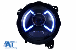 Faruri LED compatibile cu Jeep Wrangler IV JL/JLU (2018-up)-image-6068743