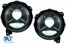 Faruri LED compatibile cu Jeep Wrangler IV JL/JLU (2018-up)-image-6068750