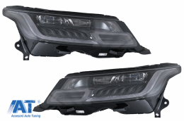 Faruri LED compatibile cu Range Rover Sport L494 (2013-2017) cu Semnal Dinamic Conversie la 2018-up Matrix Look-image-6067068