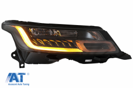 Faruri LED compatibile cu Range Rover Sport L494 (2013-2017) cu Semnal Dinamic Conversie la 2018-up Matrix Look-image-6067077