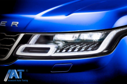 Faruri LED compatibile cu Range Rover Sport L494 (2013-2017) cu Semnal Dinamic Conversie la 2018-up Matrix Look-image-6067087
