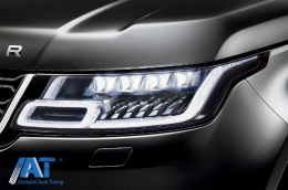 Faruri LED compatibile cu Rover Range Sport L494 (2013-2017) cu Semnal Dinamic Conversie la 2018-up Matrix Look-image-6087364