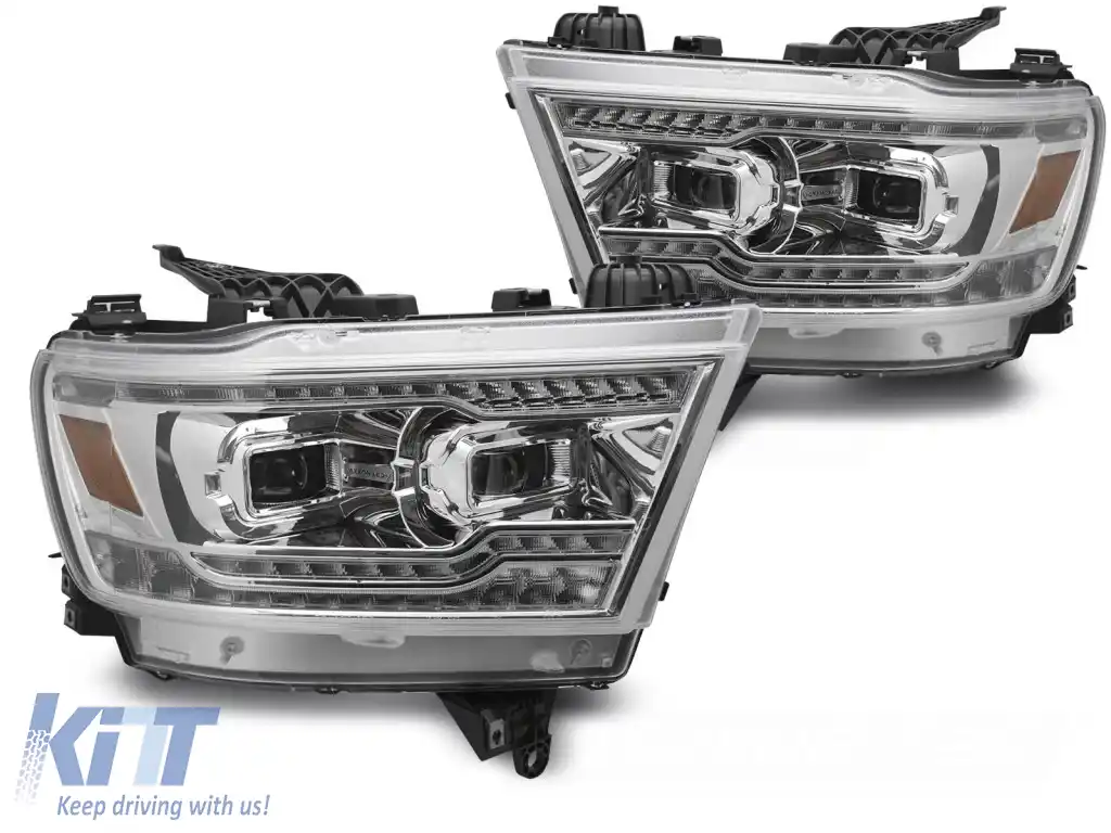 FARURI LED COMPLETE CHROME potrivite pentru DODGE RAM 19-22