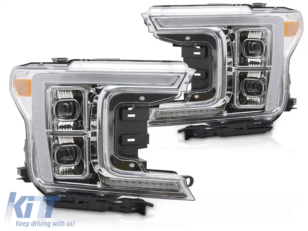 FARURI LED COMPLETE CHROME potrivite pentru FORD F150 MK13 17-20