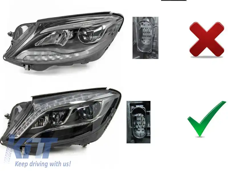 FARURI LED COMPLETE NEGRE potrivite pentru MERCEDES W222 13-17-image-6270866