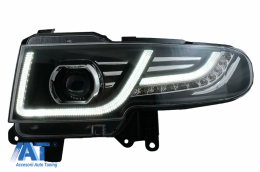 Faruri LED cu Semnal Dinamic si Grila Centrala compatibile cu Toyota FJ Cruiser XJ10 (2007-2015)-image-6068551