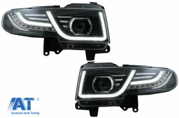 Faruri LED cu Semnal Dinamic si Grila Centrala compatibile cu Toyota FJ Cruiser XJ10 (2007-2015)-image-6068552