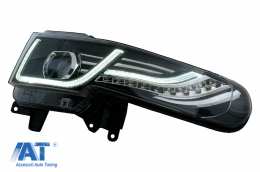 Faruri LED cu Semnal Dinamic si Grila Centrala compatibile cu Toyota FJ Cruiser XJ10 (2007-2015)-image-6068553