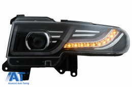 Faruri LED cu Semnal Dinamic si Grila Centrala compatibile cu Toyota FJ Cruiser XJ10 (2007-2015)-image-6068555