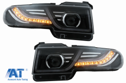 Faruri LED cu Semnal Dinamic si Grila Centrala compatibile cu Toyota FJ Cruiser XJ10 (2007-2015)-image-6068556
