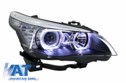 Faruri LED Dayline Angel Eyes compatibil cu BMW Seria 5  E60 E61 (2003-2007) LCI Design-image-6033688
