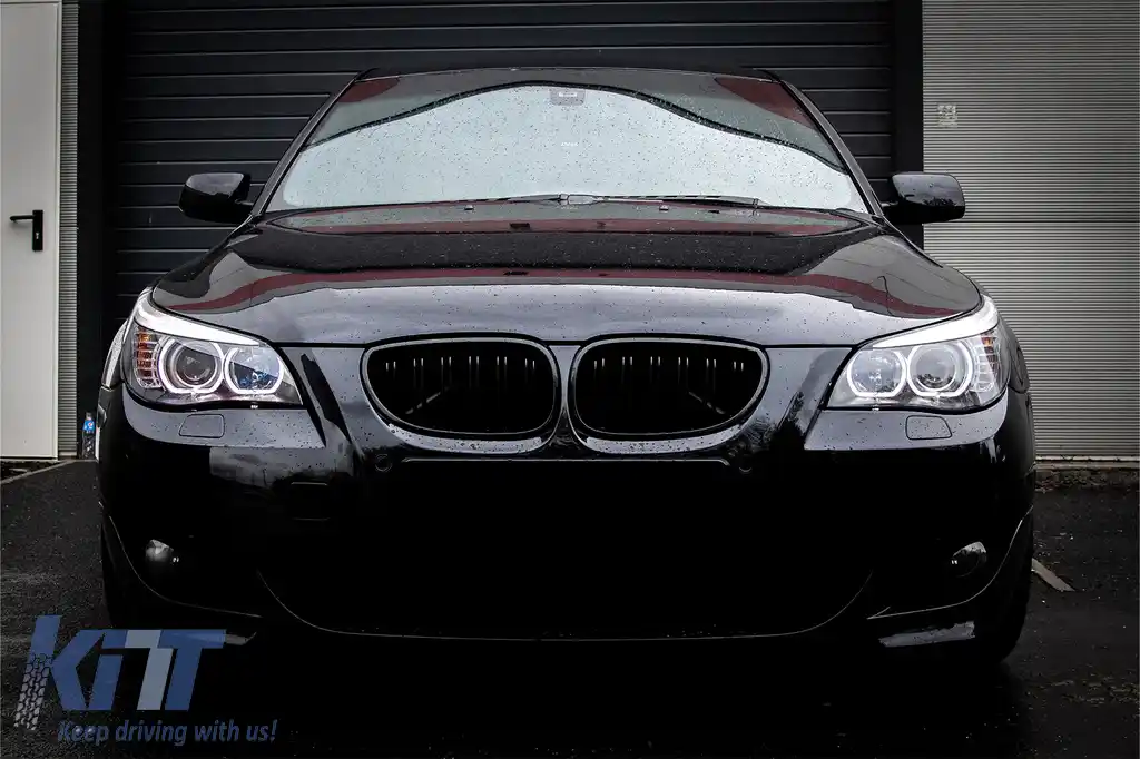 Faruri LED Dayline Angel Eyes compatibil cu BMW Seria 5  E60 E61 (2003-2007) LCI Design-image-6093196