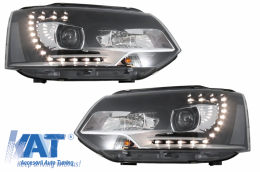 Faruri LED Dayline compatibil cu VW Transporter T5 (2010-2015) Xenon Look-image-6034234