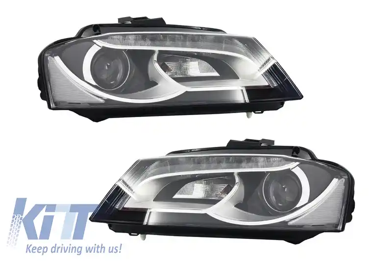 Faruri LED DRL compatibil cu Audi A3 8P 8P1 8PA (2009-2013) Facelift Look