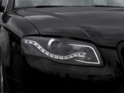 Faruri LED DRL compatibil cu Audi A4 B7 (11.2004-03.2008) DAYLIGHT Negru-image-65728