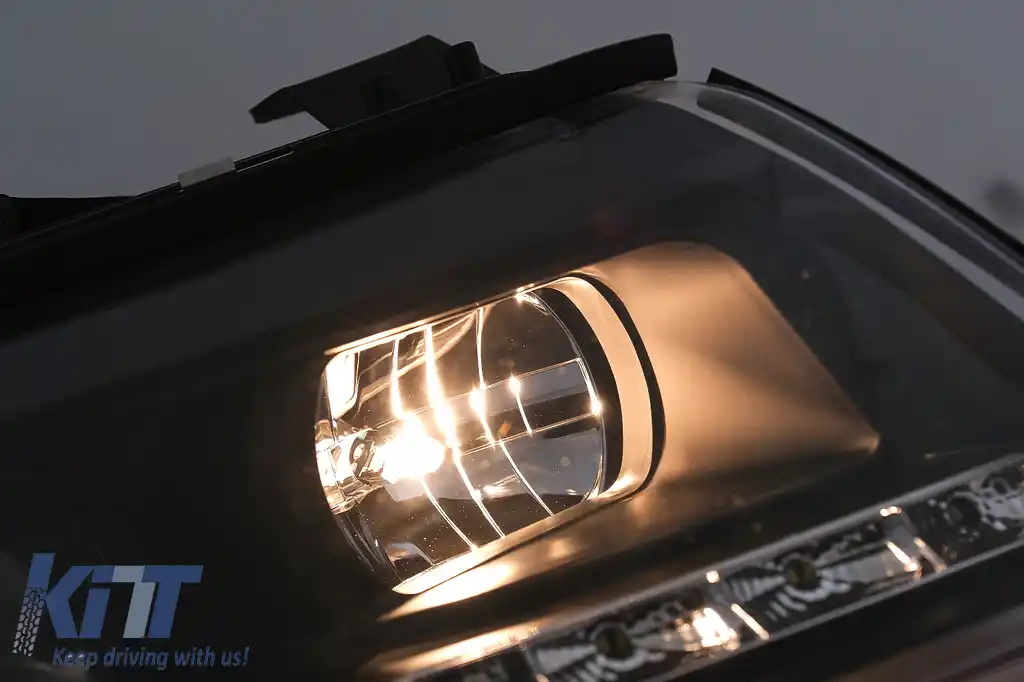 Faruri LED DRL compatibil cu Audi A4 Cabriolet B6 8H7 8HE (2002-2006) Negru-image-6099116