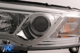 Faruri LED DRL compatibil cu Audi A6 C6 4F (2004-2007) Crom-image-6089630