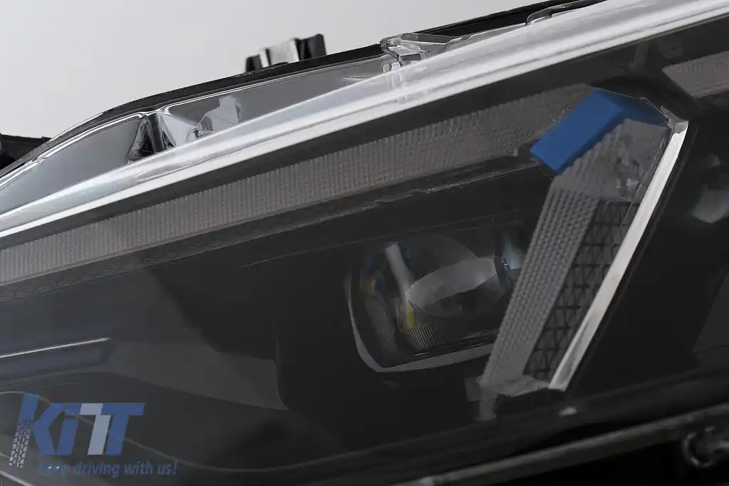 Faruri LED DRL compatibil cu BMW 3 Series F30 F31 Sedan Touring (10.2011-05.2015) Upgrade la G20 2024 Design pentru Halogen-image-6105695