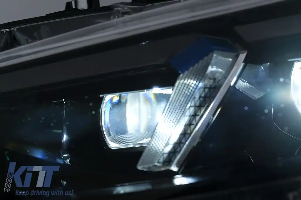 Faruri LED DRL compatibil cu BMW 3 Series F30 F31 Sedan Touring (10.2011-2019) Upgrade la G20 2024 Design pentru Xenon-image-6105714