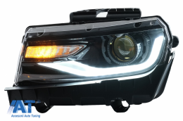 Faruri LED DRL compatibil cu Chevrolet Camaro (2014-2015) cu Semnal Dinamic Conversie la 2016+-image-6068719