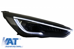 Faruri LED DRL compatibil cu Ford Focus III Mk3 Facelift (2015-2017) Bi-Xenon Design Semnalizare Dinamica-image-6033042