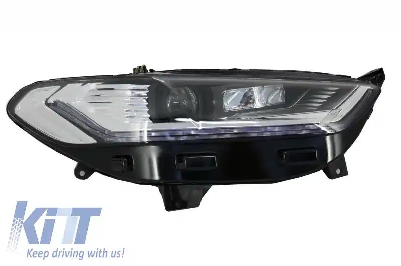 Faruri LED DRL compatibil cu Ford Mondeo MK5 (2013-2016) Semnalizare Secventiala Crom-image-6029828