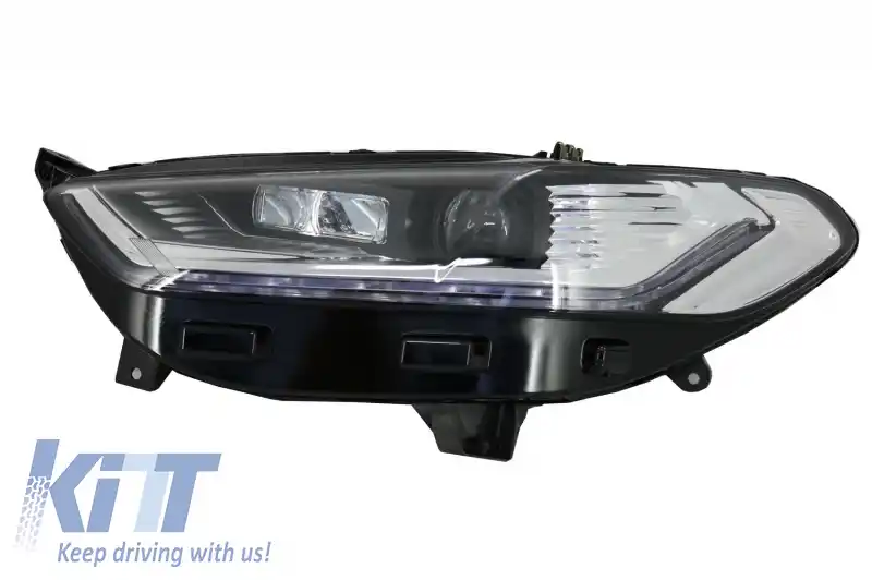 Faruri LED DRL compatibil cu Ford Mondeo MK5 (2013-2016) Semnalizare Secventiala Crom-image-6029829