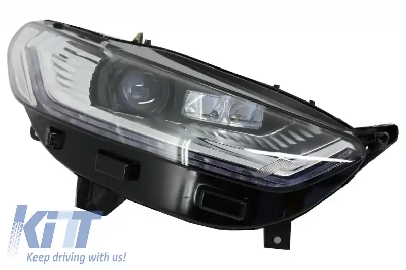 Faruri LED DRL compatibil cu Ford Mondeo MK5 (2013-2016) Semnalizare Secventiala Crom-image-6029830