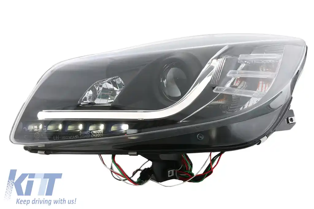 Faruri LED DRL compatibil cu Opel Insignia (2008-2012) Negru-image-6093233