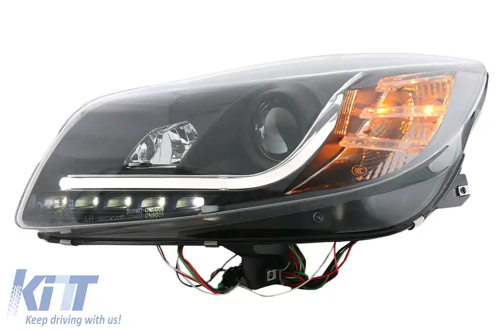 Faruri LED DRL compatibil cu Opel Insignia (2008-2012) Negru-image-6093234