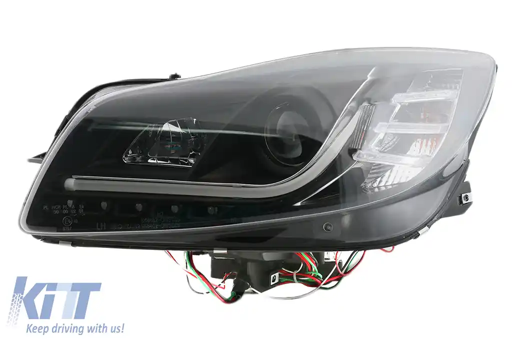 Faruri LED DRL compatibil cu Opel Insignia (2008-2012) Negru-image-65577