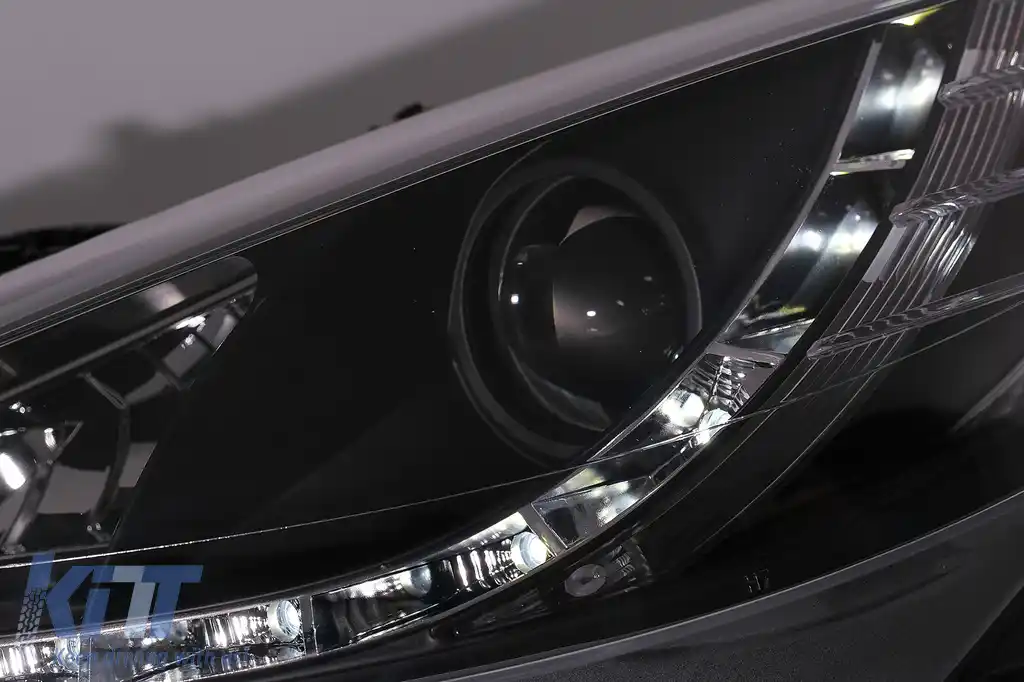 Faruri LED DRL compatibil cu Peugeot 207 (05.2006-06.2012) Negru-image-6100126