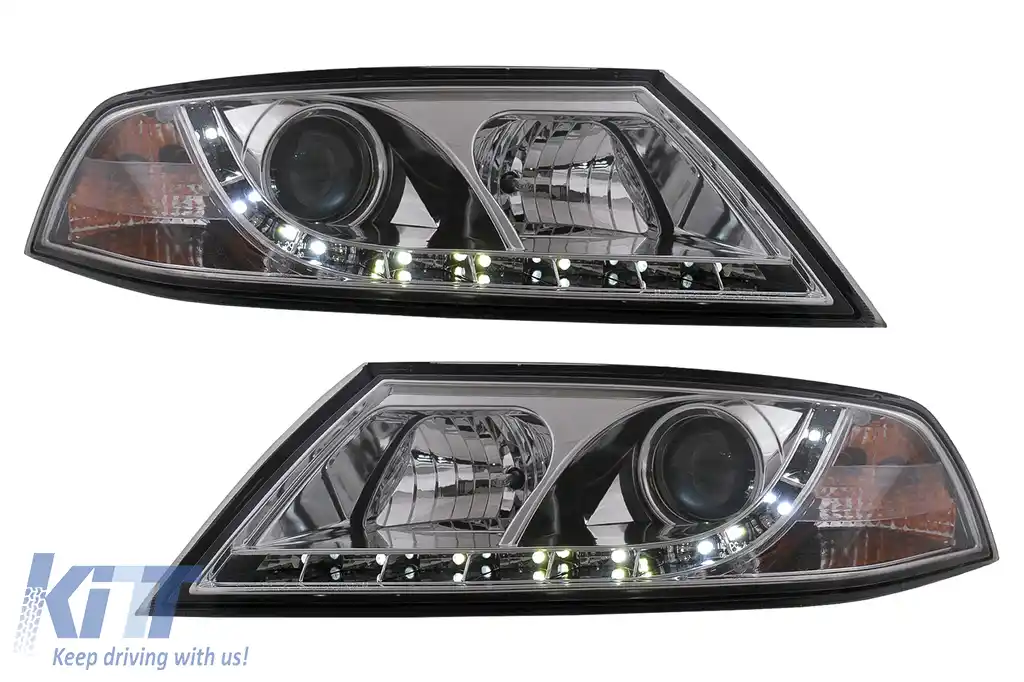 Faruri LED DRL compatibil cu Skoda Octavia II (03.2004-2008) Crome-image-6106601