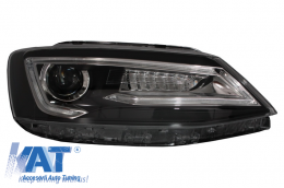 Faruri LED DRL compatibil cu VW Jetta Mk6 VI Non GLI (2011-2017) Semnal Dinamic Secvential Demon Bi-Xenon Design-image-6020970